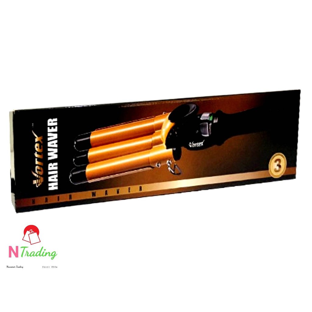 Vortex เครื่องม้วนผม เครื่องหนีบผมลอนมาม่า รุ่น CB-32 มีแกนให้เลือก 3 แบบ  No25,No28,No32 ขนาดบรรจุ 