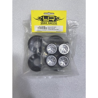 Yeah Racing WL-0161SV ALUMINUM CNC 8 SPOKE BEADLOCK WHEEL SET FOR KYOSHO MINI-Z 4X4 TOYOTA