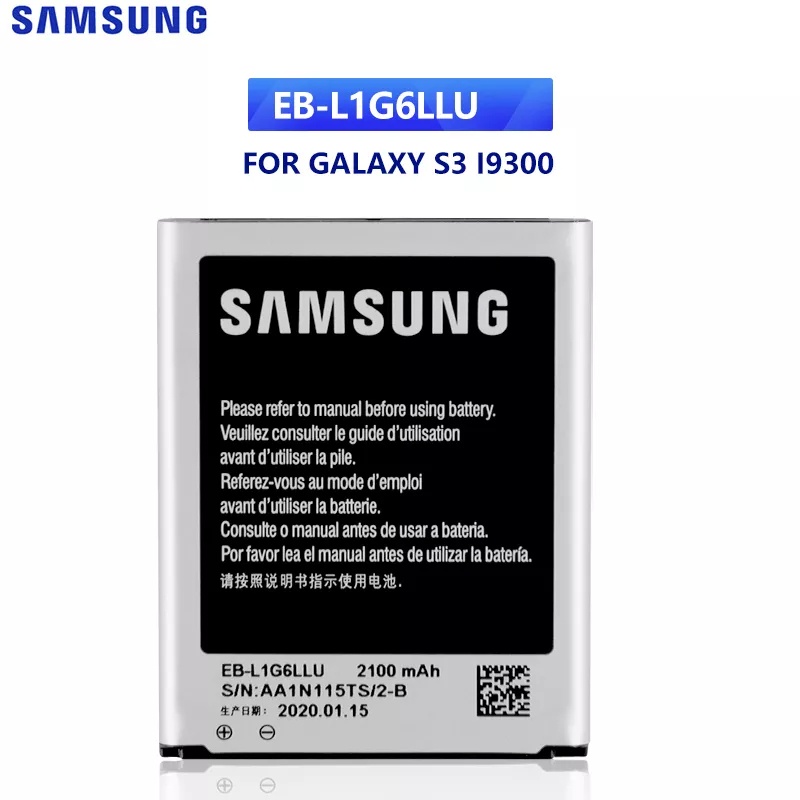 แบตเตอรี่สำหรับ Samsung GALAXY S3 I9300 I9128v I9308 I9060 I9305 I9308 L710 I535 EB-L1G6LLA