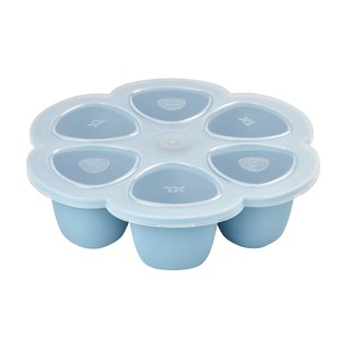 BEABA ถาดซิลิโคน Silicone Multiportions 6 x 150 ml Blue