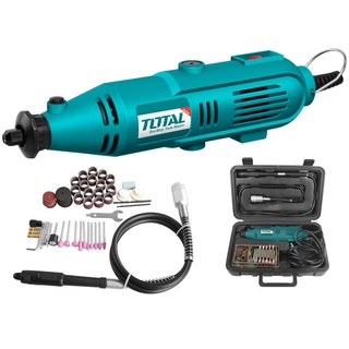 TOTAL เครื่องเจียร์แม่พิมพ์ รุ่นTG501032 130วัตต์ (Mini Grinder) เจียร์สายอ่อน พร้อมอุปกรณ์52ชิ้น สามารถปรับความเร็วรอบ