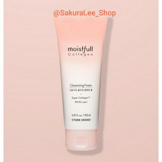 🍂พร้อมส่ง🍂《Etude》โฟมล้างหน้า!!Moistfull collagen Cleansing Foam ขนาด  150ml. ของแท้จากเกาหลี