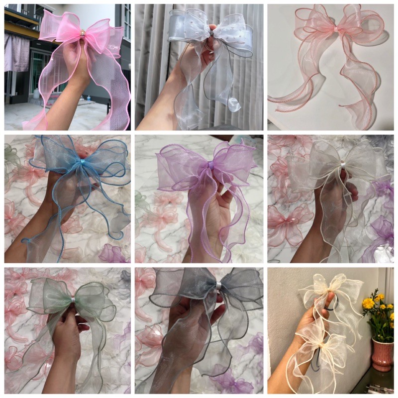 โบว์ใหญ่ โบว์เจ้าหญิง กิ๊บติดผมฟรุ้งฟริ้ง แฟชั่น🎀มี14 สีพร้อมส่ง - รูปที่ 3