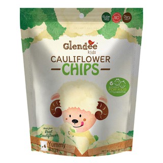 Glendee kids Cauliflower Chips เกลนดี้คิดส์กะหล่ำดอกกรอบ 36 กรัม  (9g * 4bags)