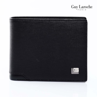 Guy Laroche กระเป๋าสตางค์พับสั้น มีลิ้นกลาง รุ่น MGW0152 - สีดำ