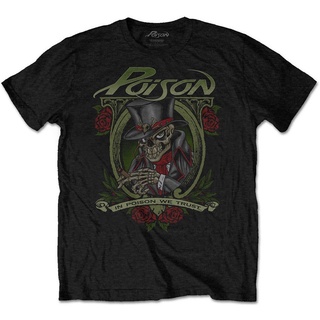 『2022 สไตล์ใหม่』poison We Trust ใหม่ เสื้อยืดลําลอง แขนสั้น คอกลม พิมพ์ลาย สําหรับผู้ชาย