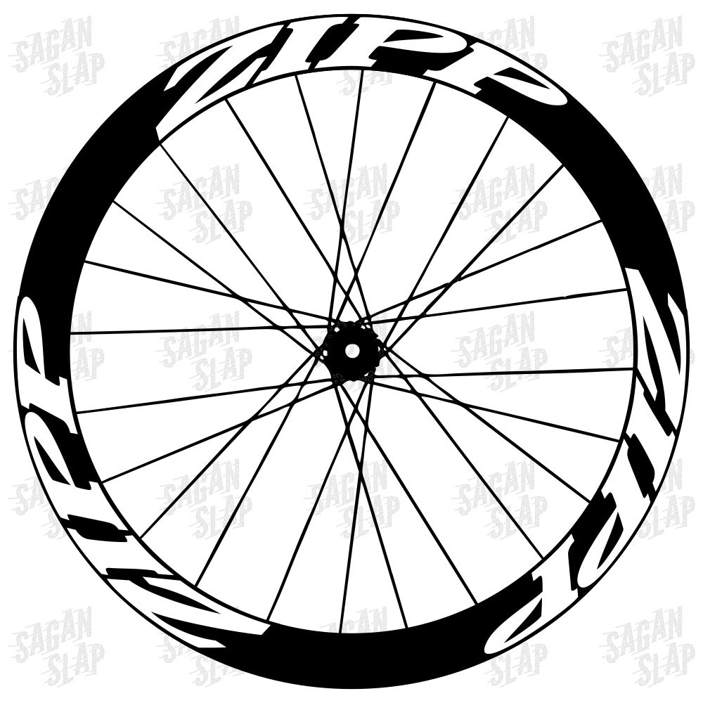 สติ๊กเกอร์รูปลอกขอบจักรยาน Zipp 700c กว้าง 5 ซม