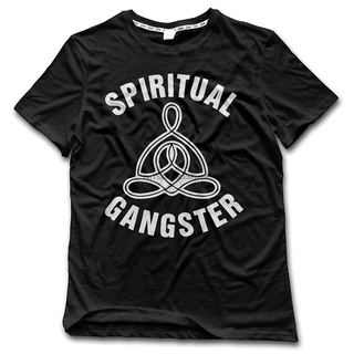 เสื้อยืดผ้าฝ้าย Anch Men Spiritual Gangster เสื้อยืดแขนสั้นคอกลม