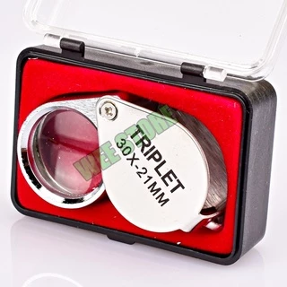** CH ** Triplet jeweler's loupe แว่นขยายส่องพระ กล้องส่องพระ แว่นขยาย แว่นส่องพระ กล้องส่องเพชร
