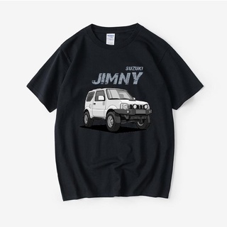 T-shirt  Wrangler Suzuki Jimny SUV Pajero รถออฟโรด JDMT เสื้อแขนสั้น ins เสื้อผ้าผู้ชายและผู้หญิงรอบคอS-5XL