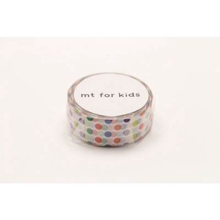 mt masking tape colorful dot (MT01KID002) / เทปตกแต่งวาชิ ลาย colorful dot แบรนด์ mt masking tape ประเทศญี่ปุ่น