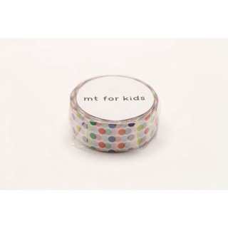 mt masking tape colorful dot (MT01KID002) / เทปตกแต่งวาชิ ลาย colorful dot แบรนด์ mt masking tape ประเทศญี่ปุ่น