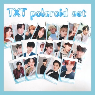 txt - เซตรูปโพลารอยด์ 2x3 นิ้ว (4ใบ) กรอบฟ้า kpop