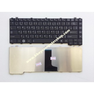 TOSHIBA Keyboard คีย์บอร์ด TOSHIBA SATELLITE C600 C640 L640 L645 L635 L730 L735 L745 สีดำ TH-EN