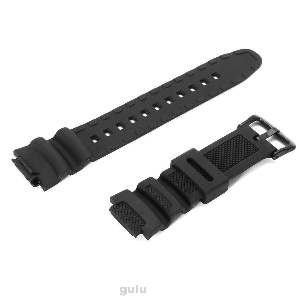 Watch Band Parts Rubber PU Adjustable Fashion Replacement For Casio AQS810W Shopee Thailand