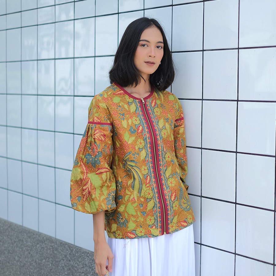 NONA RARA - Astra 3N T0997 เสื้อเชิ้ตผ้าบาติกลําลองสมัยใหม่