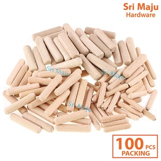 Maju เดือยข้อต่อไม้ (100s) คุณภาพดี สําหรับเฟอร์นิเจอร์ Kayu Spin Sambung 100 ชิ้น