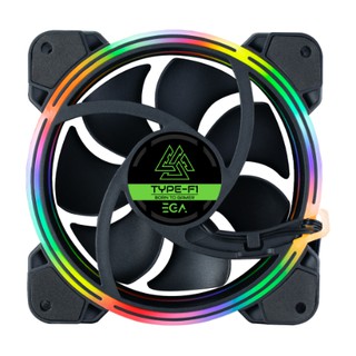 พัดลมเคส EGA TYPE-F1 LED LIGHTING COOLING FAN