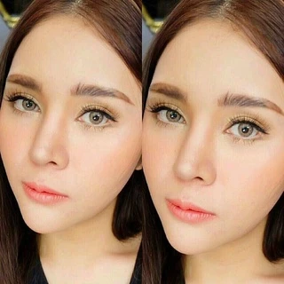 คอนแทคเลนส์ แต่งหน้าเจ้าสาว รุ่น Mini Lamune/Florida สีเทา/ตาล Gray/Brown มีค่าสายตา (0.00)-(-8.00)