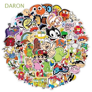 Daron สติกเกอร์ ลายการ์ตูนกราฟฟิตี้ 90s กันน้ํา สําหรับติดตกแต่งแล็ปท็อป สเก็ตบอร์ด กีตาร์ รถยนต์