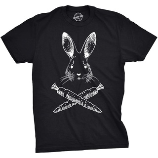 เสื้อยืดโอเวอร์ไซส์เสื้อยืด พิมพ์ลาย Jolly Roger Easter กระต่าย กะโหลก ครอสโบน สําหรับสุนัขS-3XL