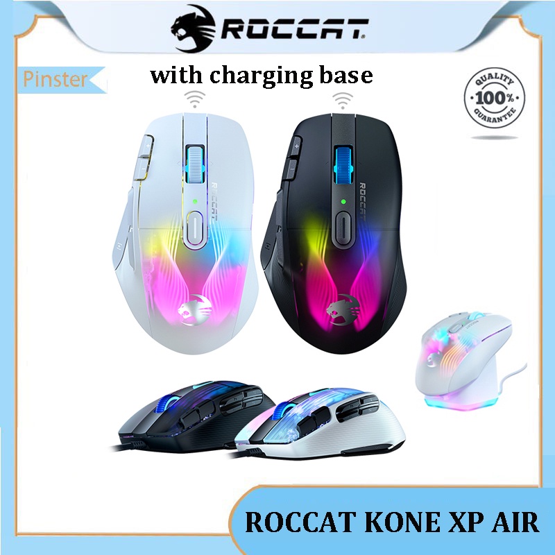 Roccat KONE XP AIR เมาส์เกมมิ่งมีสาย RGB 19000DPI AIMO Krystal 4D Wheel TITAN SWITCH OPTICAL