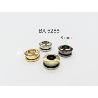 BA 5286 ตาไก่เกลียว 8มม. 2ชิ้น อะไหล่กระเป๋า Screw Eyelet 16x8mm. 2 pieces