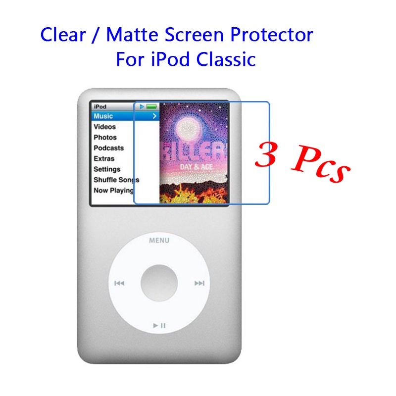 3 ชิ้น / ล็อต สําหรับ Apple iPod Classic 2.5 นิ้ว HD ใส / ป้องกันแสงสะท้อน เคลือบด้าน ด้านหน้า ป้องกันหน้าจอ สัมผัส ฟิล์มป้องกันผิว