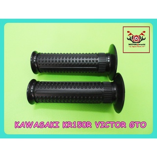 KAWASAKI KR KR150R VICTOR GTO HANDLE GRIP RUBBER "BLACK" // ปลอกมือ ปลอกแฮนด์ "สีดำ" สินค้าคุณภาพดี