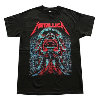 [COD]เสื้อยืดแขนสั้นลําลอง พิมพ์ลายโลโก้ Metallica Screaming Head แฟชั่นฤดูร้อน สําหรับผู้ชาย 2022S-5XL