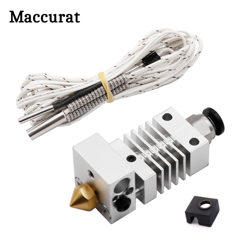 3D ชิ้นส่วนเครื่องพิมพ์โลหะเต็มรูปแบบ J-head Hotend MK8 Extruder Kit สําหรับ CR-10 CR-10S Ender3 3D 