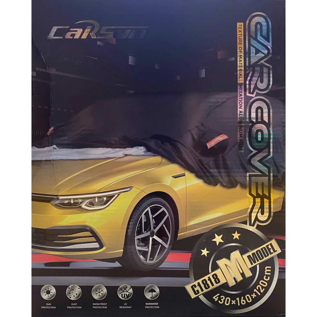 ผ้าคลุมรถ ผ้าคลุมรถยนต์ Carsun Car Cover เนื้อผ้าดีมาก ทนทุกสภาวะ กันน้ำ กันฝุ่น กันแดด มีให้เลือก 4