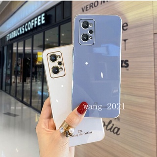 Ready Stock 2021 New Casing Realme GT Neo2 5G / Realme GT Master Edition เคส Phone Case Electroplating Straight Edge Protective Silicone Soft Case for Realme GT Neo2 5G เคสโทรศัพท