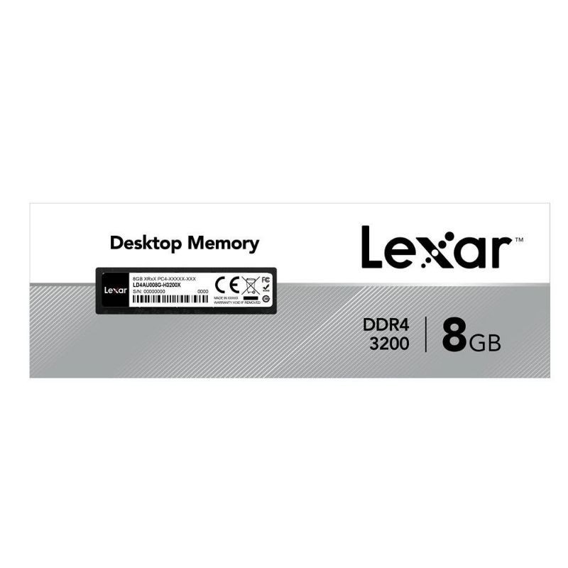 Lexar 8GB RAM DDR4 3200MHz UDIMM Desktop Memory มือสองใช้งานน้อย