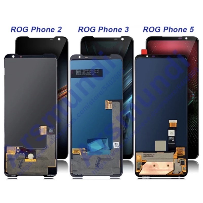 หน้าจอสัมผัสดิจิทัล LCD สําหรับ Asus ROG Phone 2 3 5 6 ZS660KL Asus ZS661KS ZS673KS