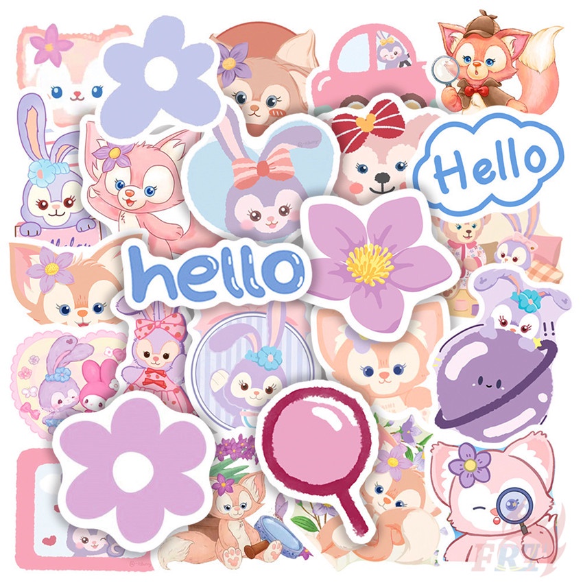 ❉ LinaBell & StellaLou Series 01 สติ๊กเกอร์ ❉ 50Pcs/Set D-Cartoon Cartoon DIY Fashion Luggage Laptop Skateboard Decals Doodle สติ๊กเกอร์