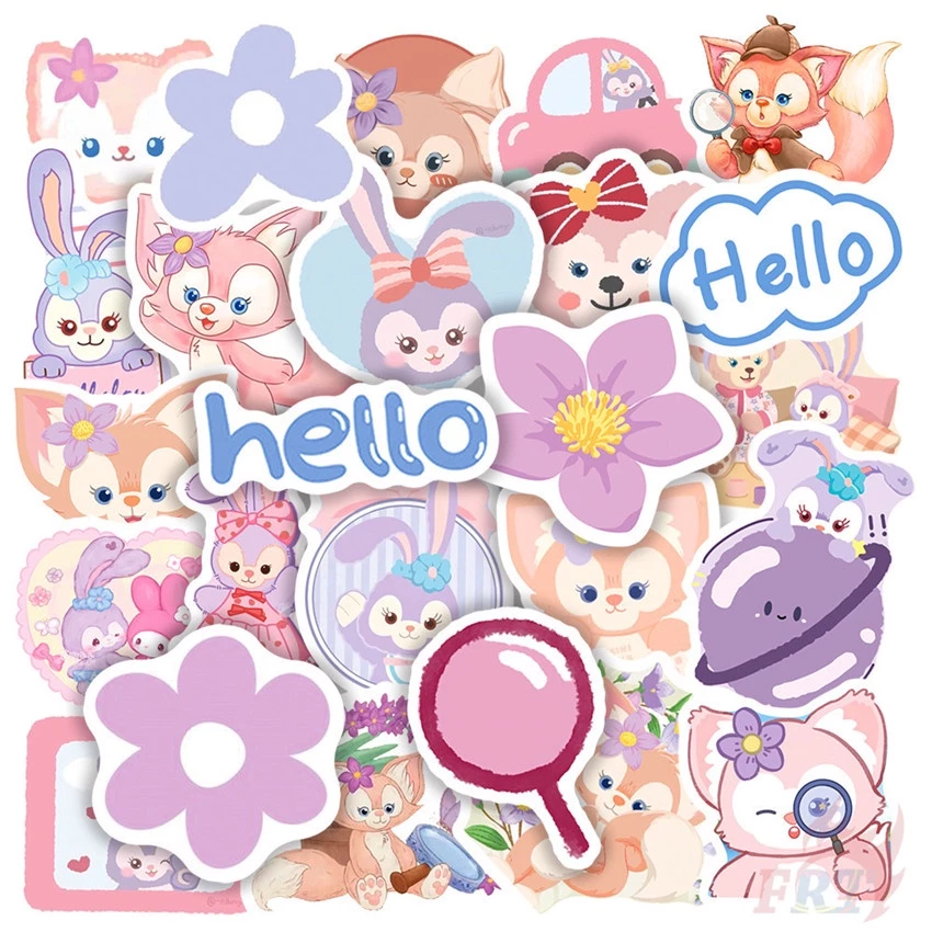 ❉ L.inaBell & S.tellaLou Series 01 สติ๊กเกอร์ ❉ 50Pcs/Set Cartoon DIY Fashion Luggage Laptop Skateboard Decals Doodle สติ๊กเกอร์