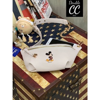 (แท้ 💯%‼ Factory) Disney Mickey Mouse Zippered Waist Bag