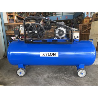 🔥โค้ดINC3LEL3ลด30฿ปั๊มลมสายพาน 3 ลูกสูบ 4 แรงม้า ถัง 260 ลิตร 220V Air Compressor ยี่ห้อ XYLON รุ่น XY-4HP/260L