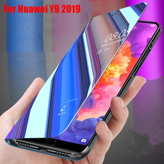 Huawei Y9 2019 เคสกระจก ฝาพับ กันกระแทก