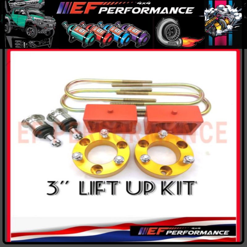 4x4 LIFT UP KIT 3 38MM HILUX RANGER NAVARA D-MAX TRITON BT50 COLORADO SPACER BLOCK BALL JOINT VIGO R