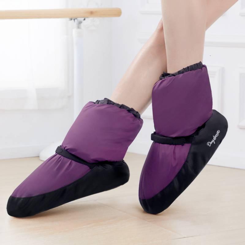 ฤดูหนาวรองเท้าบัลเล่ต์ Ballerina Antiskid รองเท้าเต้นรํา Booties