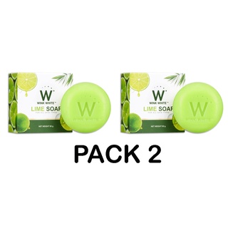 วิงค์ไวท์ สบู่มะนาว WINK WHITE LIME SOAP ขนาด 80 กรัม (2 ก้อน)