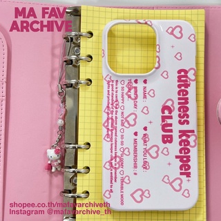 (pre) mafavarchive - PINK cuteness keeper club hard case เคสมือถือเปิดหัวท้าย PCแข็ง เคลือบเงา