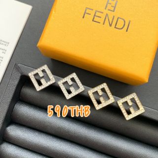 ต่างหูFendi design ทรงข้าวหลามตัด