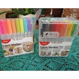 ปากกาเขียนผ้า ปากกาเพ้นท์ผ้า Monami Fabric Marker 470 ชุด 8 สี 16 สี และ 24 สีชนิดเพ้นท์ติดถาวร