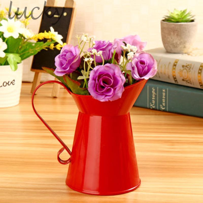 High Home Accessories Vintage Watering Can Tin Flower Watering