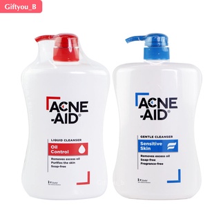 Acne-Aid Liquid and Gentle Cleanser แอคเน่-เอด ลิควิด แลเจนเทิล คลีนเซอร์สำหรับปัญหาสิว ขนาด 500 มล.