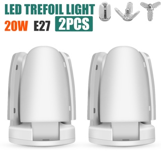 【ซื้อ 1 แถม 1】Kingdo หลอดไฟ LED E27 20W แสงขาว พับได้ ปรับมุมใบพัดได้ ประหยัดไฟ สว่างมาก ใช้งานได้นาน หลอดLED