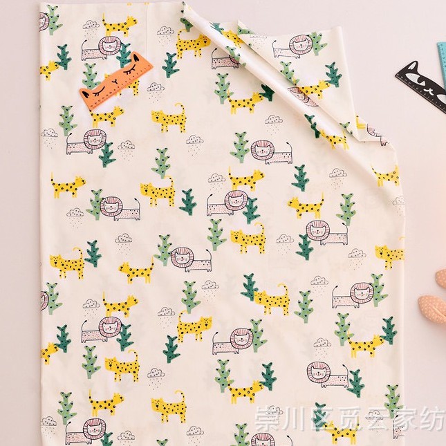 ผ้าคอตตอน 100 คอตตอนทอทวิล ผ้าหน้ากว้าง160 ลายการ์ตูน ลายดอก